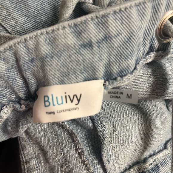Bluivy Light Blue Denim Overalls - Picture 4 of 4